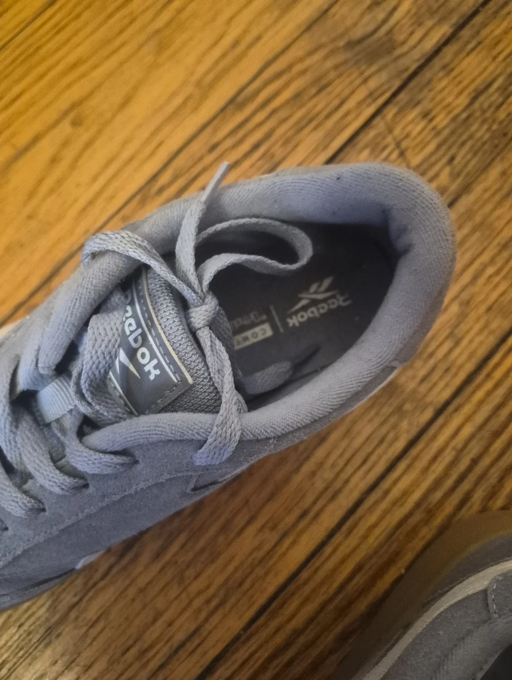 Baby Blue Suede Reebok Forte Lounger Sneakers - Picture 2 of 6